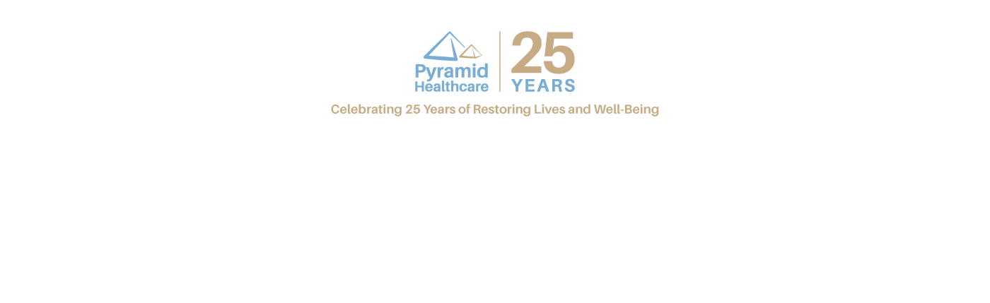 Combination of all logos under the Pyramid Healthcare brand.