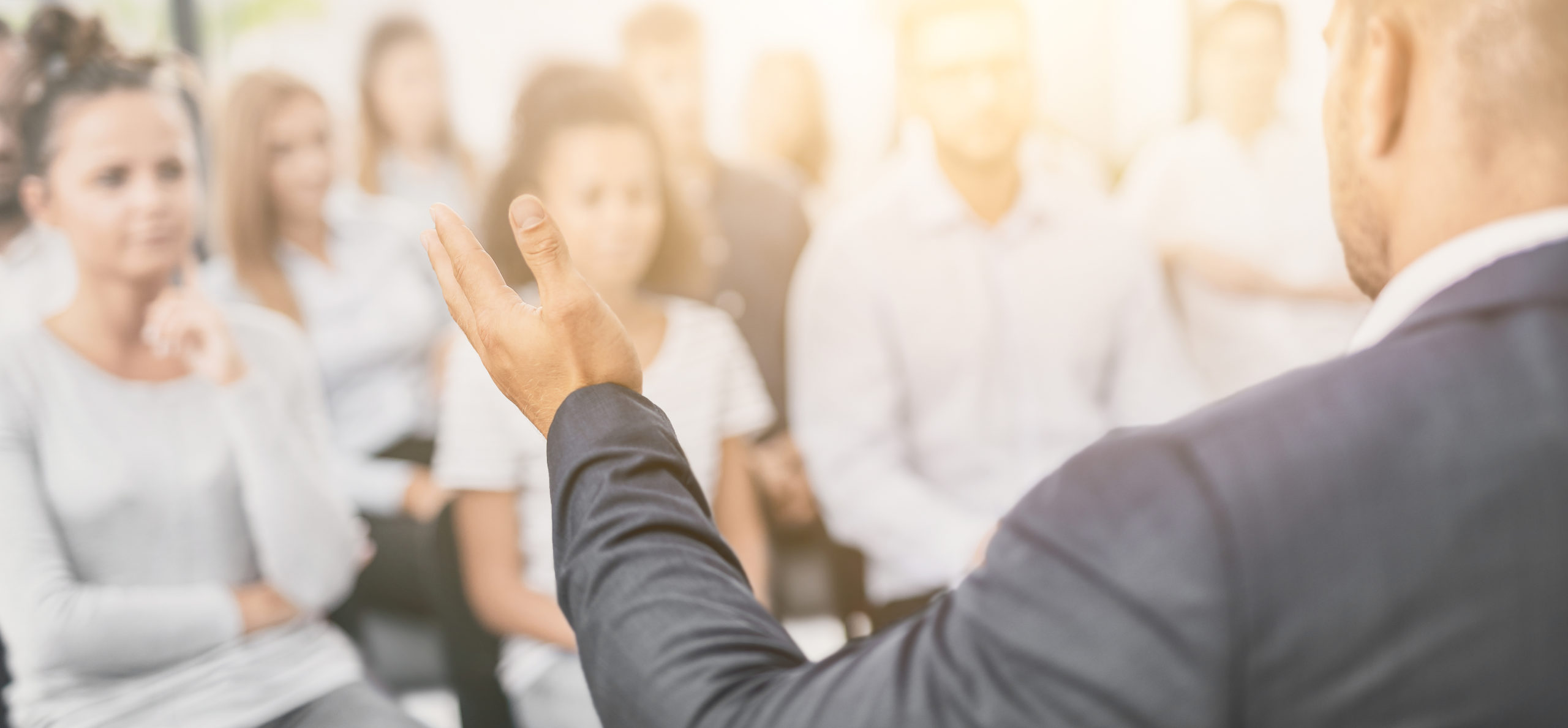 Business coach concept. Seminars
