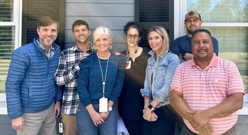 Picture2 Pictured left to right: John Roshto, James Jordan, Heidi Moore, Sally Thaxton, Lauren Tiernan, Chandler Johnson and Robert Stephens
